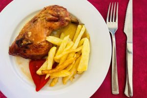 POLLO CON LANGOSTINOS